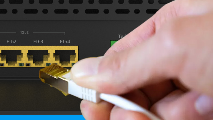 Comprobando los cables router no funciona