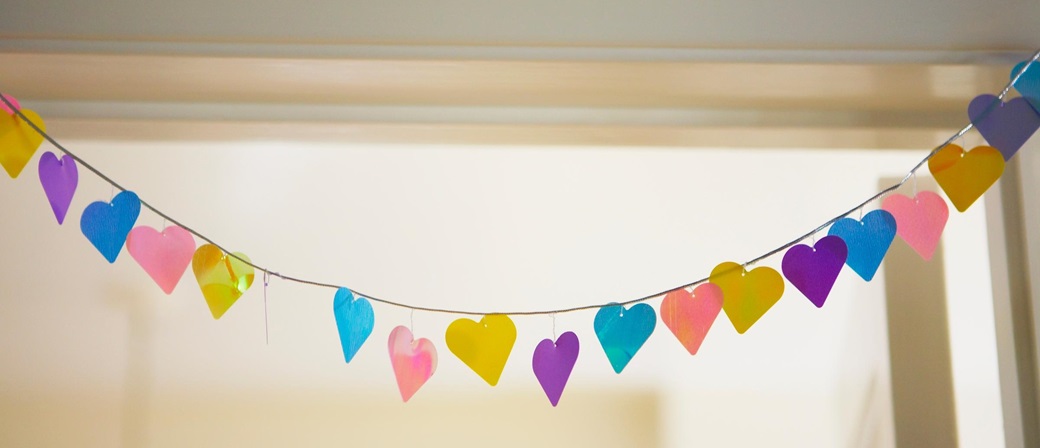 Guirnalda con corazones